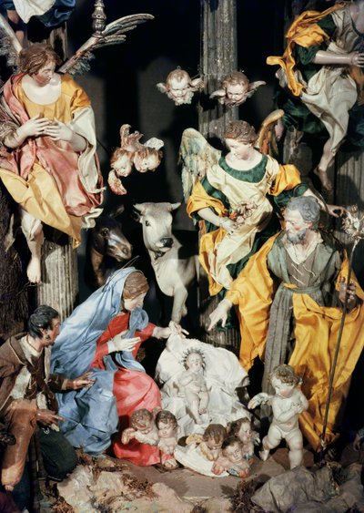 The Nativity (detail) by Italian School